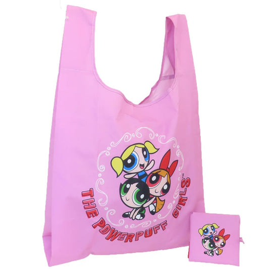 パワーパフガールズ エコバッグ 折りたたみショッピングバッグ ぎゅっとなかよし 丸眞 お買い物かばん キャラクター グッズ メール便可 シネマコレクション