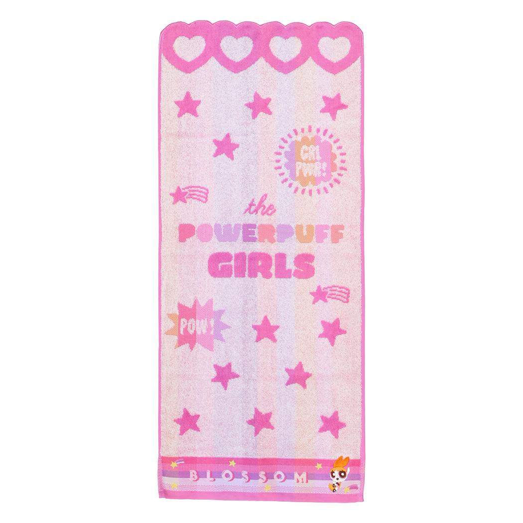 パワーパフガールズ フェイスタオル ジャガードロングタオル スパークリーキュート ブロッサム 丸眞 新生活雑貨 キャラクター グッズ メール便可 シネマコレクション
