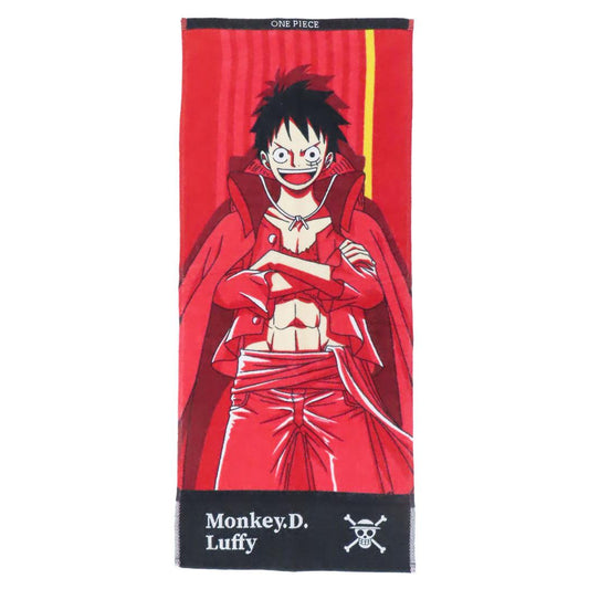 ワンピース フェイスタオル シャーリングロングタオル ルフィショット 少年ジャンプ 丸眞 新生活雑貨 アニメキャラクター グッズ メール便可 シネマコレクション