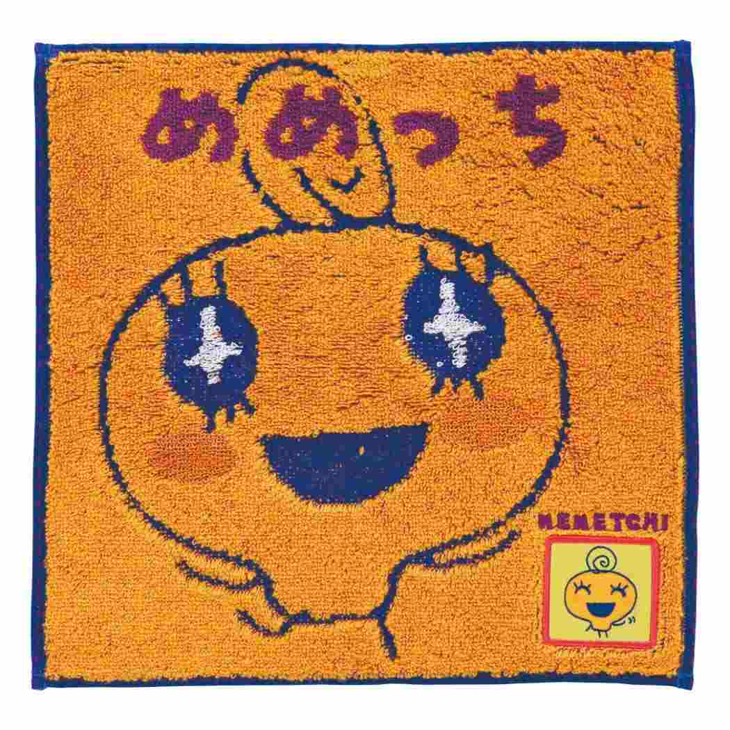 たまごっち ミニタオル ジャガードハンカチタオル オーガニックコットン めめっち バンダイ 汗拭きタオル キャラクター グッズ メール便可 シネマコレクション