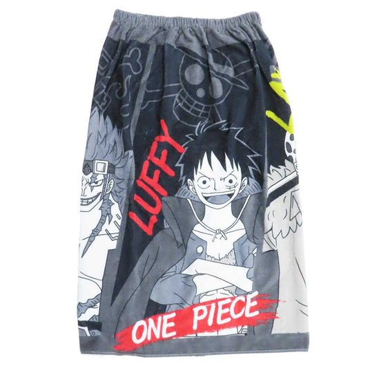 ワンピース ラップタオル 80丈マキタオル 80cm丈巻き巻きタオル パワフルキャプテン 少年ジャンプ 丸眞 サマーレジャー用品 海プール着替えタオル アニメキャラクター グッズ シネマコレクション