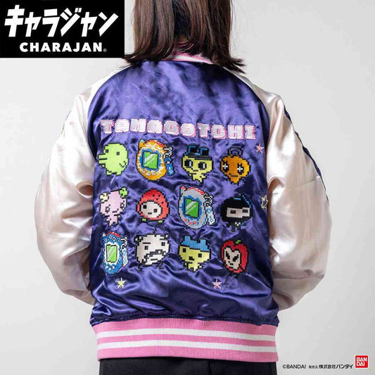 たまごっち アウター スカジャン Lサイズ ドットたまごっち バンダイ メンズ レディース ユニセックス オーバーサイズ キャラジャン キャラクター グッズ シネマコレクション