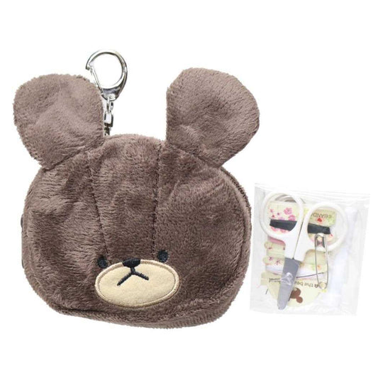 くまのがっこう 手芸用品 ソーイングキット ジャッキーフェイスポーチ ミササ 裁縫セット 緊急補修 絵本キャラクター グッズ メール便可 シネマコレクション