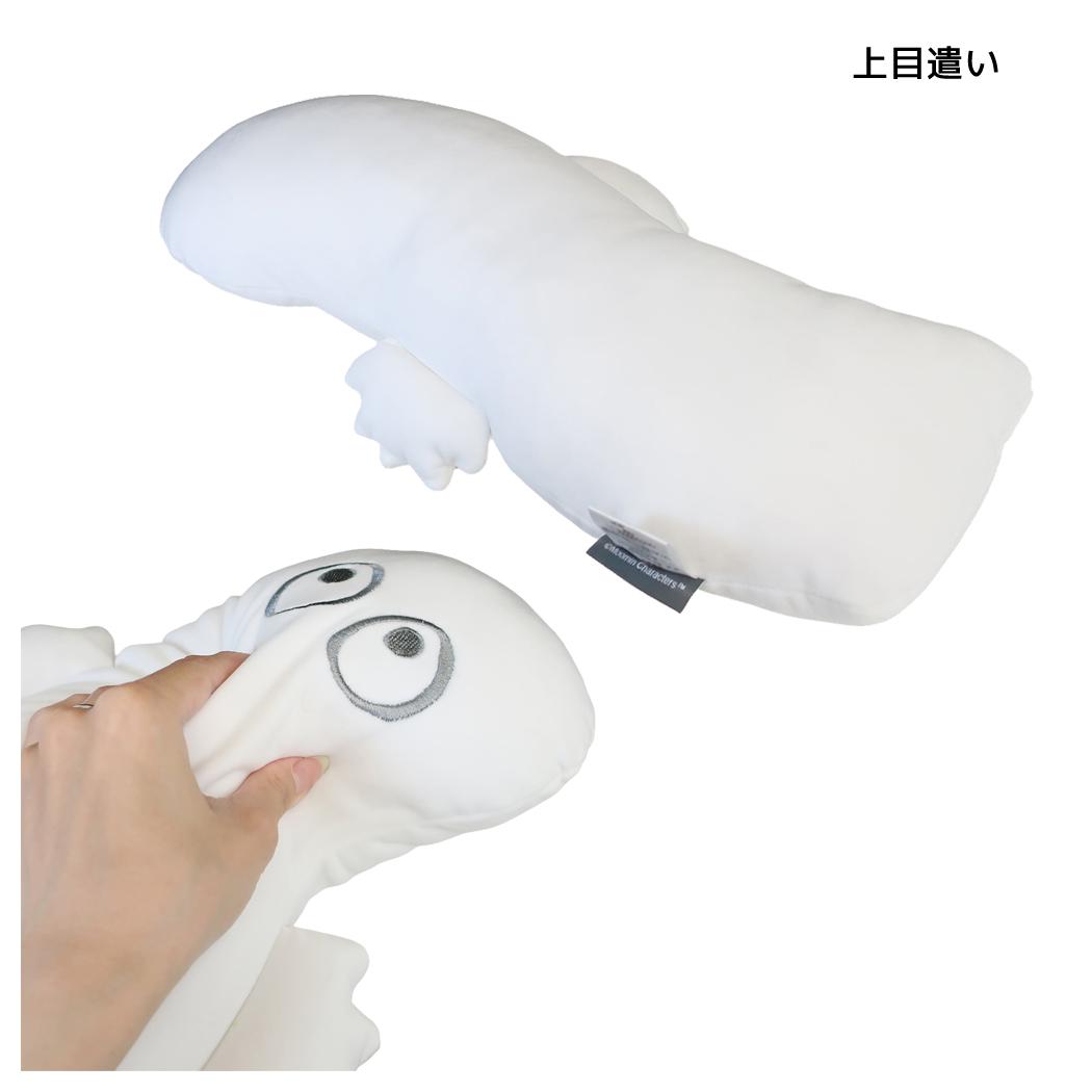 ムーミン クッション 蓄光 ダイカットクッション ニョロニョロ 上目遣い 北欧 MORIPiLO