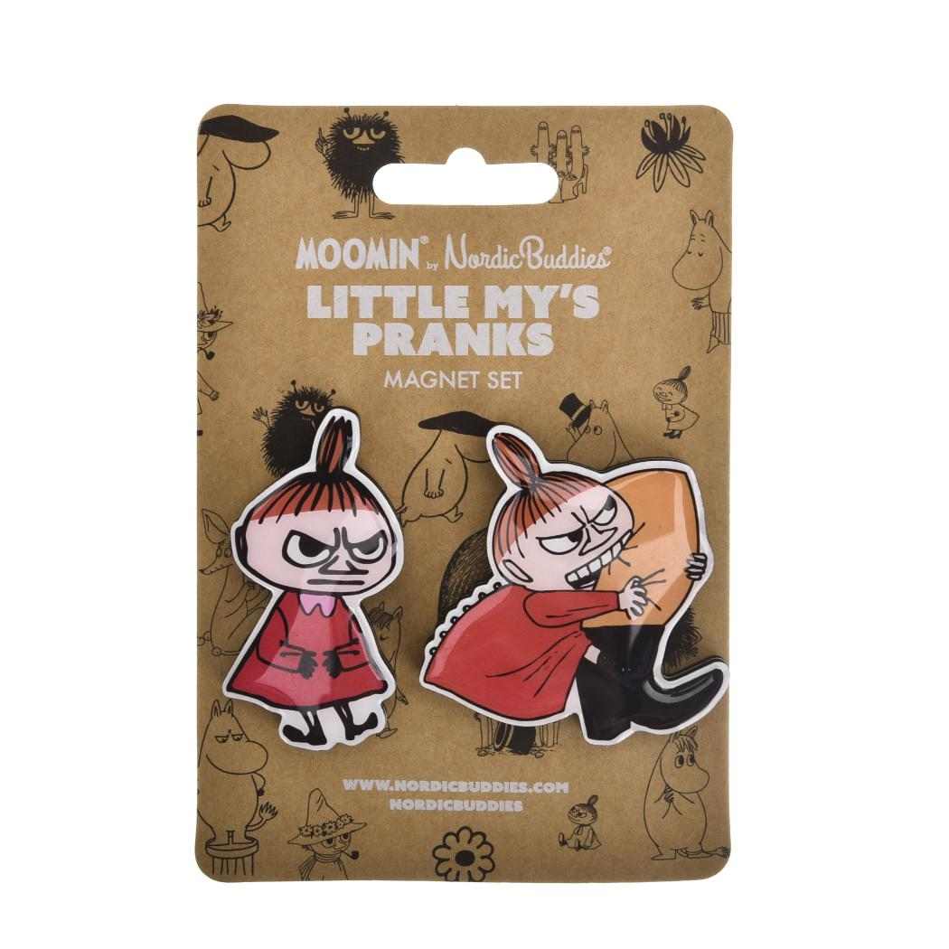 ムーミン 磁石 キャラクターマグネット 2個セット リトルミイ おこりんぼ かみつき 北欧 ノルディックバディズジャパン