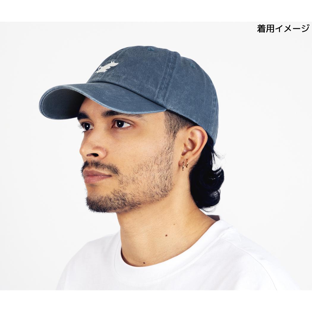ムーミン 帽子 ウォッシュド デニム キャップ ランニング ネイビー 北欧 ノルディックバディズジャパン