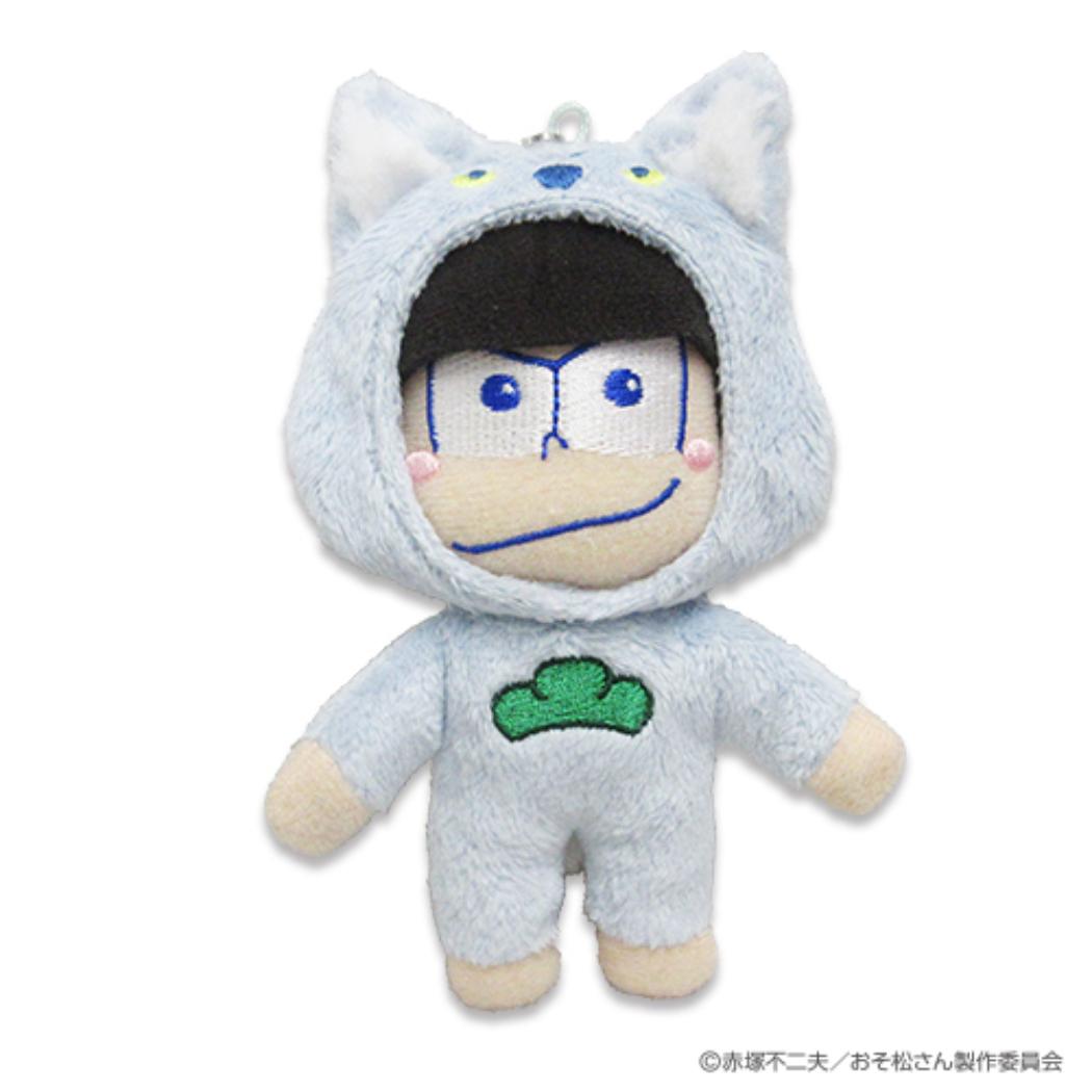 おそ松さん 磁石入り マスコット アニマルコス松 マグネットマスコット カラ松 オオカミ 内藤デザイン ミニぬいぐるみマグネット アニメキャラクター グッズ シネマコレクション