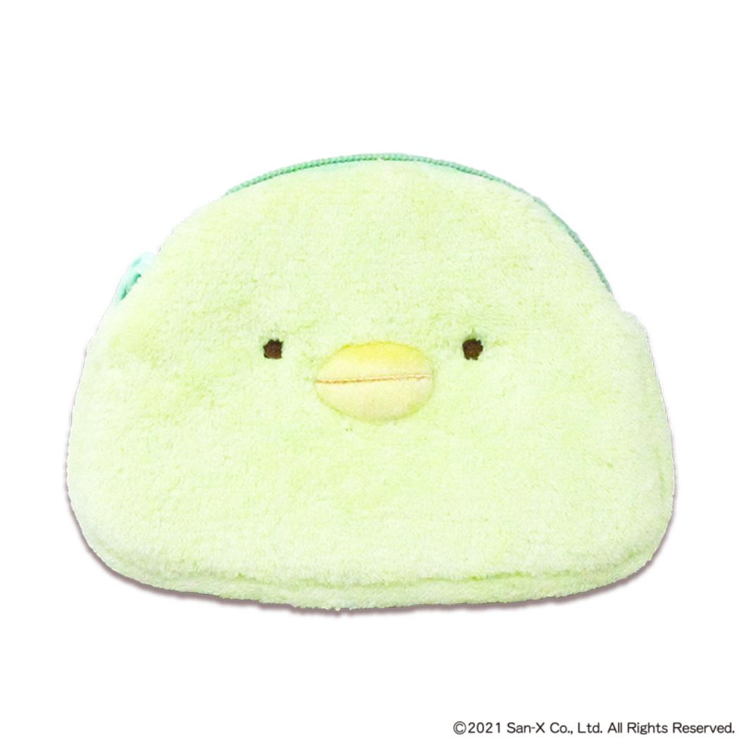 すみっコぐらし フェイスポーチ モフモフポーチ ぺんぎん？ サンエックス 内藤デザイン 小物入れ キャラクター グッズ メール便可 シネマコレクション