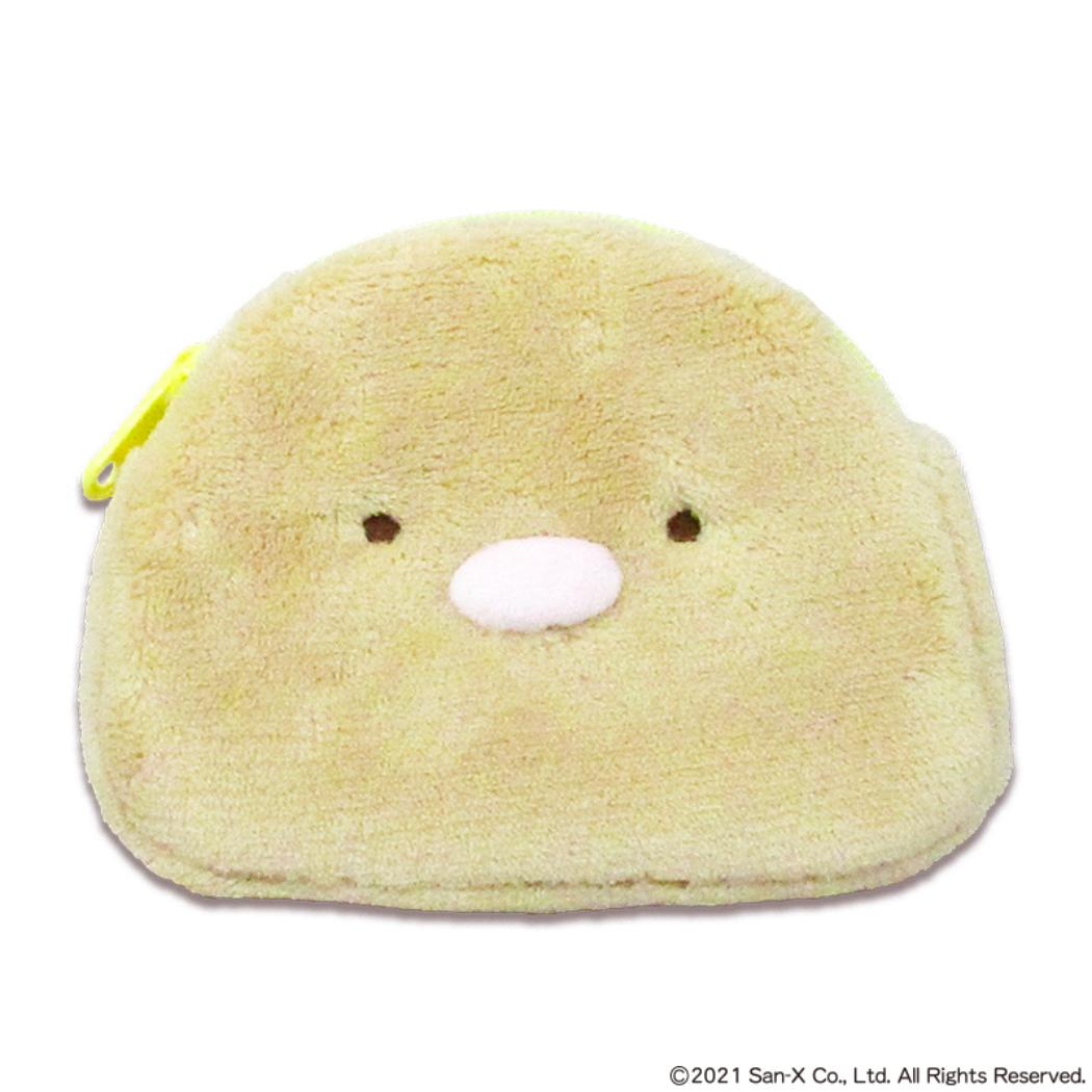 すみっコぐらし フェイスポーチ モフモフポーチ とんかつ サンエックス 内藤デザイン 小物入れ キャラクター グッズ メール便可 シネマコレクション