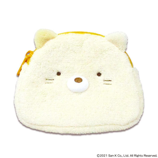 すみっコぐらし フェイスポーチ モフモフポーチ ねこ サンエックス 内藤デザイン 小物入れ キャラクター グッズ メール便可 シネマコレクション