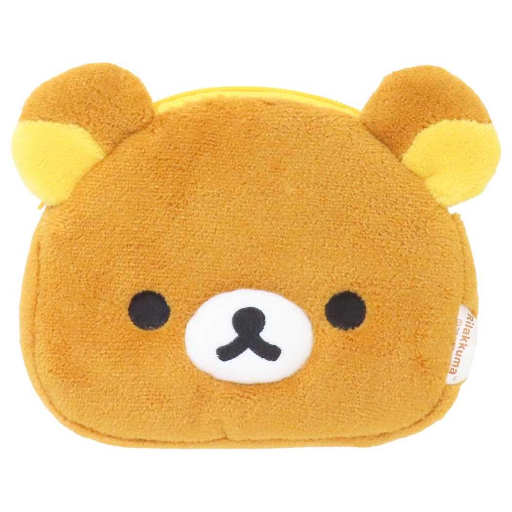 リラックマ フェイスポーチ モフモフポーチ サンエックス 内藤デザイン 小物入れ キャラクター グッズ メール便可 シネマコレクション