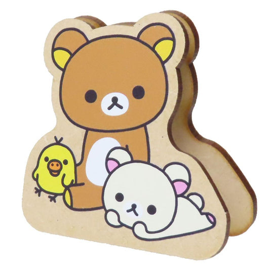 リラックマ クリップ ダイカットメモスタンド A なかよし サンエックス ナガノファクトリー 事務用品 メモ立て キャラクター グッズ メール便可 シネマコレクション