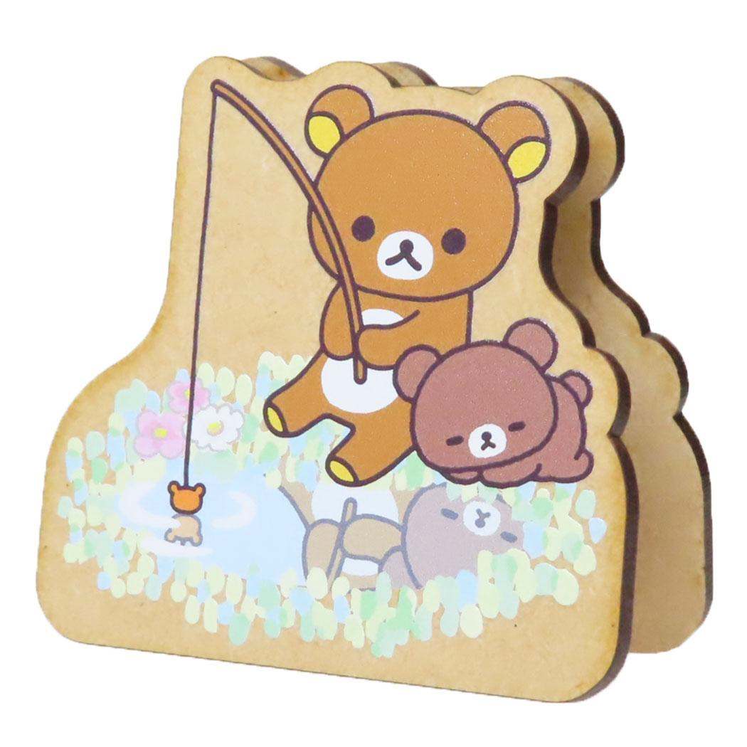 リラックマ クリップ ダイカットメモスタンド C 釣り サンエックス ナガノファクトリー 事務用品 メモ立て キャラクター グッズ メール便可 シネマコレクション