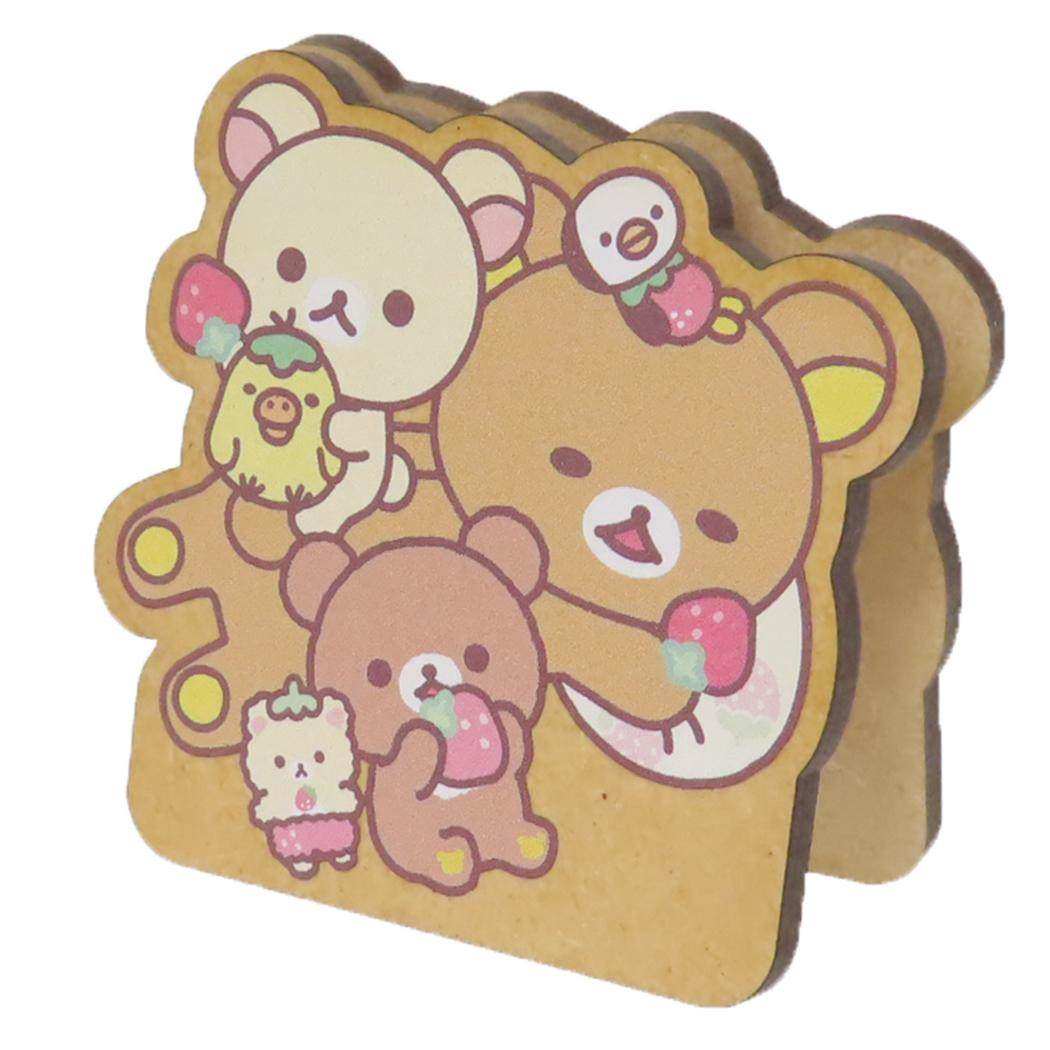 リラックマ クリップ ダイカットメモスタンド いちごないちにち サンエックス ナガノファクトリー 事務用品 メモ立て キャラクター グッズ メール便可 シネマコレクション