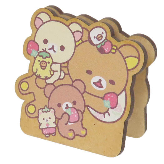 リラックマ クリップ ダイカットメモスタンド いちごないちにち サンエックス ナガノファクトリー 事務用品 メモ立て キャラクター グッズ メール便可 シネマコレクション