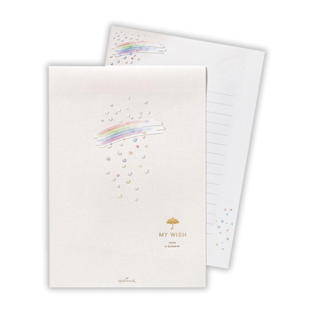 MY WISH 便箋 レターパッド 虹2 日本ホールマーク 手紙 便せん グッズ メール便可 シネマコレクション