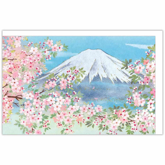 クリスマスカード 和風カード 和風 箔富士と桜 日本ホールマーク Xmas メッセージカード グッズ メール便可 シネマコレクション