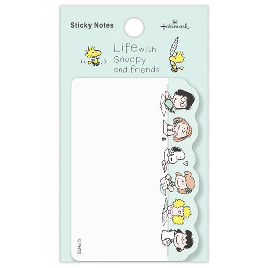 スヌーピー 付せん 付箋 SNLFグリーン Life with Snoopy and Friends ピーナッツ 日本ホールマーク 事務用品 キャラクター 伝言 グッズ メール便可 シネマコレクション