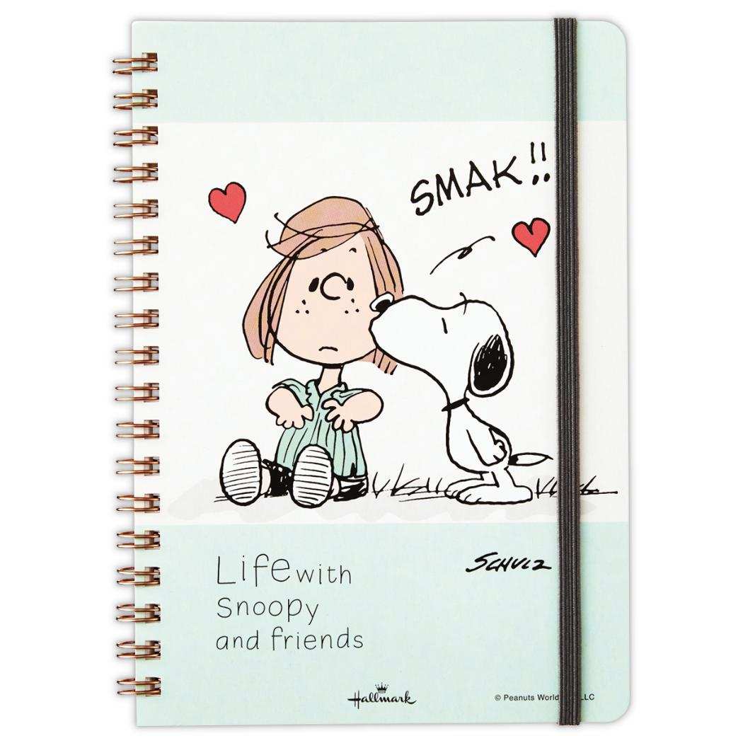 スヌーピー リングノート B6 サイズ SNLFグリーン Life with Snoopy and Friends ピーナッツ 日本ホールマーク 新学期準備文具 キャラクター グッズ メール便可 シネマコレクション