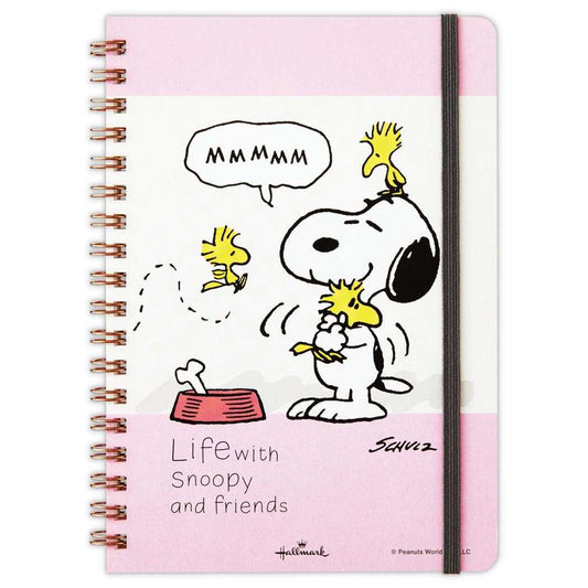スヌーピー リングノート B6 サイズ SNLFピンク Life with Snoopy and Friends ピーナッツ 日本ホールマーク 新学期準備文具 キャラクター グッズ メール便可 シネマコレクション