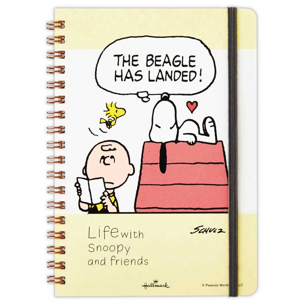 スヌーピー リングノート B6 サイズ SNLFイエロー Life with Snoopy and Friends ピーナッツ 日本ホールマーク 新学期準備文具 キャラクター グッズ メール便可 シネマコレクション