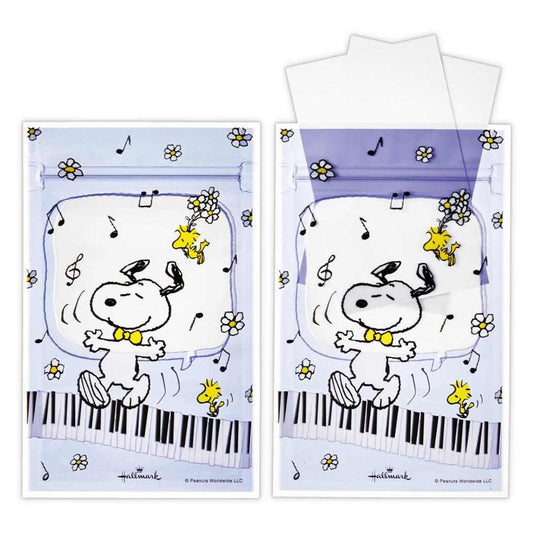 スヌーピー 小分けビニール袋 ジッパーバッグ ミニSNLFブルー Life with Snoopy and Friends ピーナッツ 日本ホールマーク ギフト雑貨 ラッピング キャラクター グッズ メール便可 シネマコレクション