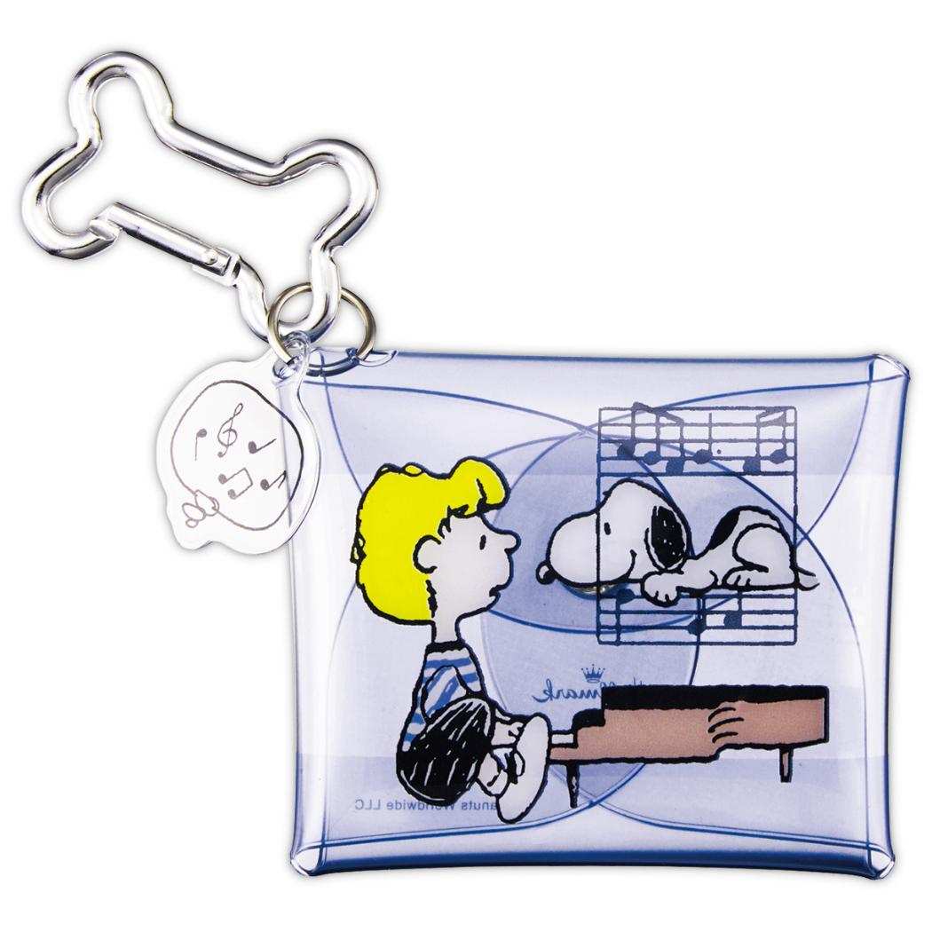 スヌーピー ミニポーチ マルチケース SNLFブルー Life with Snoopy and Friends ピーナッツ 日本ホールマーク クリアポーチ 小物入れ キャラクター グッズ メール便可 シネマコレクション