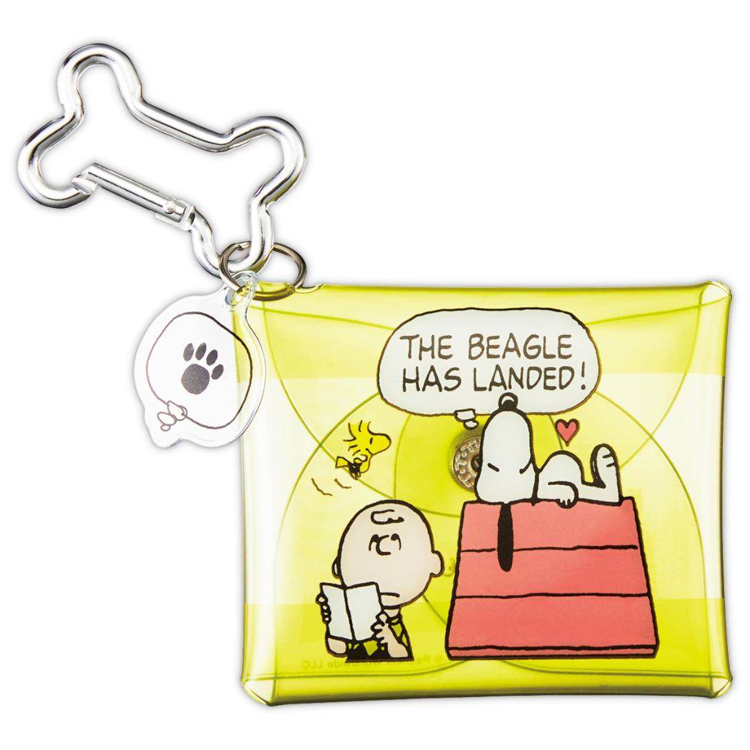 スヌーピー ミニポーチ マルチケース SNLFイエロー Life with Snoopy and Friends ピーナッツ 日本ホールマーク クリアポーチ 小物入れ キャラクター グッズ メール便可 シネマコレクション
