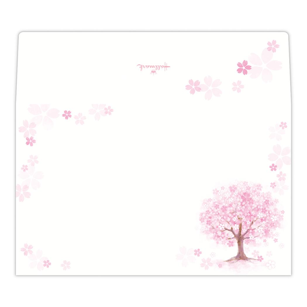 封筒 桜柄レターパッド用封筒 1柄4枚入り メモリーズオブスプリング 日本ホールマーク 入学 卒業 お祝いメッセージ 手紙 便せん グッズ メール便可 シネマコレクション