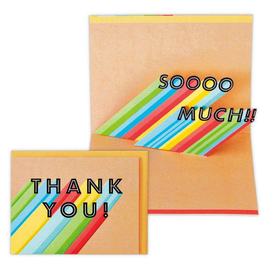 グリーティングカード ありがとう 立体カード UK カラフルサンキュー 日本ホールマーク サンキューカード メッセージカード グッズ メール便可 シネマコレクション