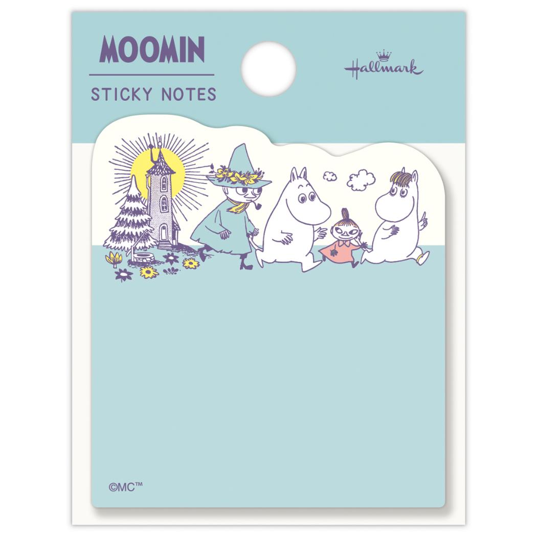 ムーミン 付せん 付箋 MOHNグリーン Happy in Nature 北欧 日本ホールマーク 事務用品 キャラクター 伝言 グッズ メール便可 シネマコレクション