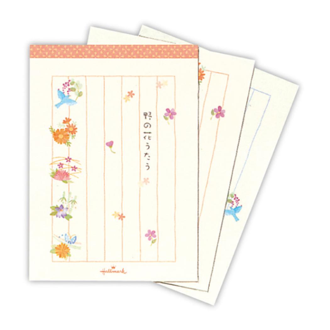 便箋 ひとことふたこと箋 ひとこと野の花うたう3 日本ホールマーク ミニ便せん メモ帳 グッズ メール便可 シネマコレクション