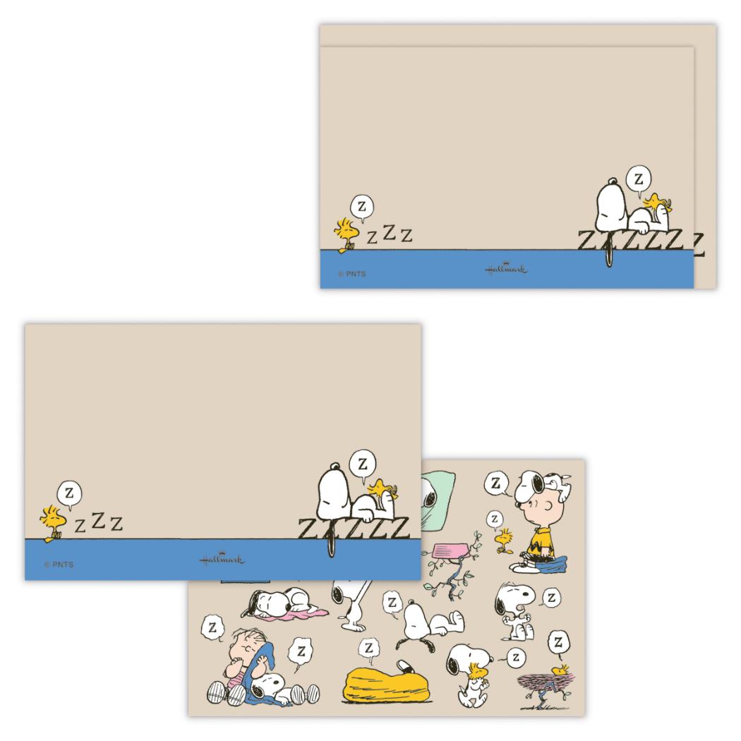 スヌーピー メッセージカード ミニメッセージカードセット Peanuts All Good SNAG REST ピーナッツ 日本ホールマーク ミニカード ミニ封筒 キャラクター グッズ メール便可 シネマコレクション