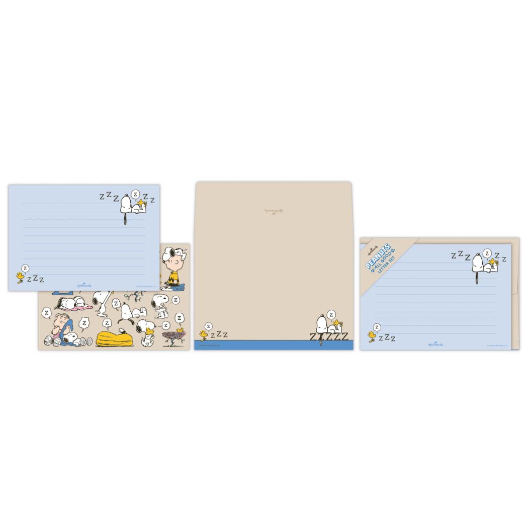 スヌーピー レターセット 手紙セット Peanuts All Good SNAG REST ピーナッツ 日本ホールマーク 便箋 封筒 キャラクター グッズ メール便可 シネマコレクション