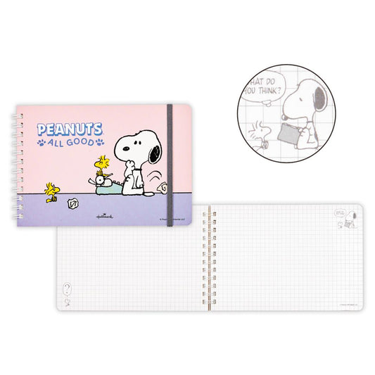 スヌーピー リングノート 横型リングノート Peanuts All Good SNAG THINK ピーナッツ 日本ホールマーク 新学期準備文具 キャラクター グッズ メール便可 シネマコレクション