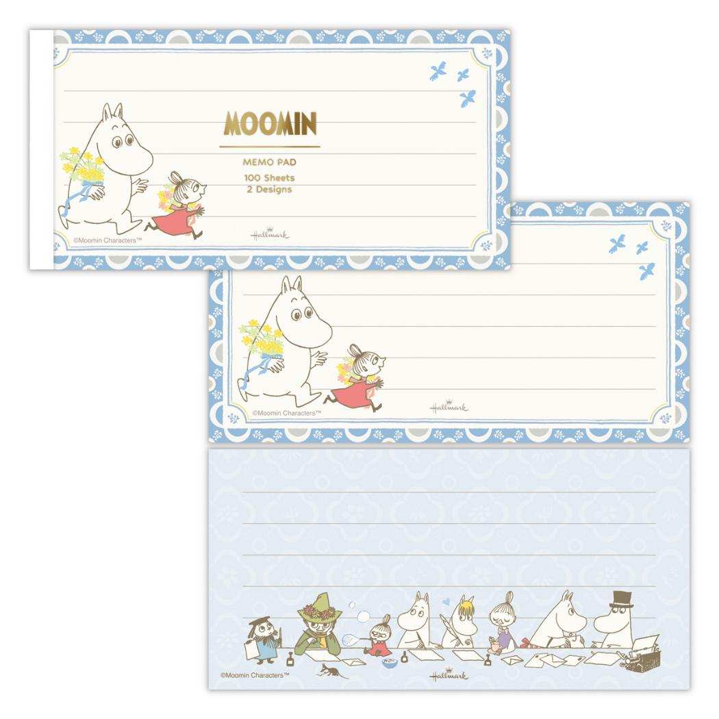ムーミン メモ帳 メモパッド MOMLS ブルー My little something 北欧 日本ホールマーク 事務用品 伝言 キャラクター グッズ メール便可 シネマコレクション