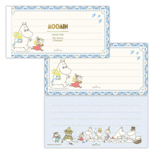 ムーミン メモ帳 メモパッド MOMLS ブルー My little something 北欧 日本ホールマーク 事務用品 伝言 キャラクター グッズ メール便可 シネマコレクション