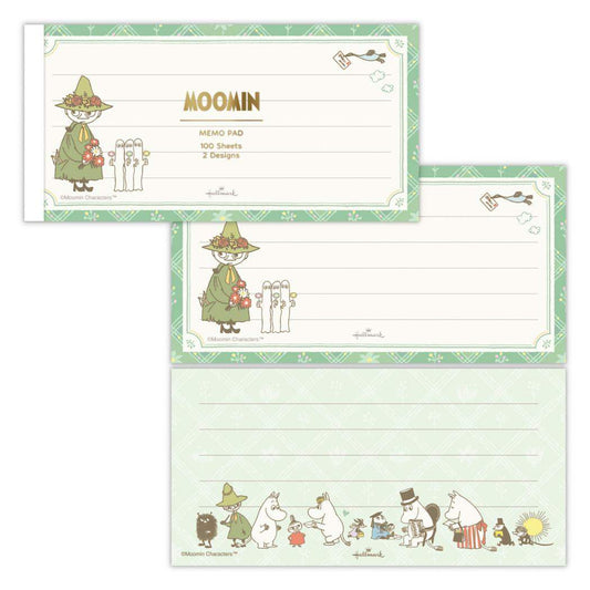 ムーミン メモ帳 メモパッド MOMLSグリーン My little something 北欧 日本ホールマーク 事務用品 伝言 キャラクター グッズ メール便可 シネマコレクション