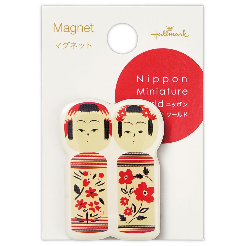 ニッポンミニチュアワールド 磁石 マグネット NMWこけし2 日本ホールマーク インバウンド プチギフト グッズ メール便可 シネマコレクション