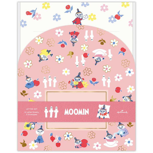 ムーミン 手紙セット レターセット MOADレッド 北欧 日本ホールマーク 便箋＆封筒 キャラクター グッズ メール便可 シネマコレクション