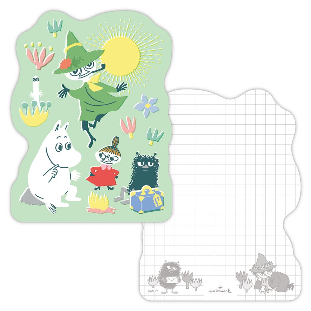 ムーミン メモ帳 メモ MOADグリーン 北欧 日本ホールマーク 新学期準備文具 キャラクター グッズ メール便可 シネマコレクション