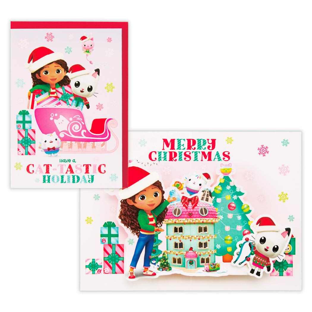 ギャビーのドールハウス クリスマスカード 立体カード GDプレゼントお届け 日本ホールマーク Xmas メッセージカード キャラクター グッズ メール便可 シネマコレクション