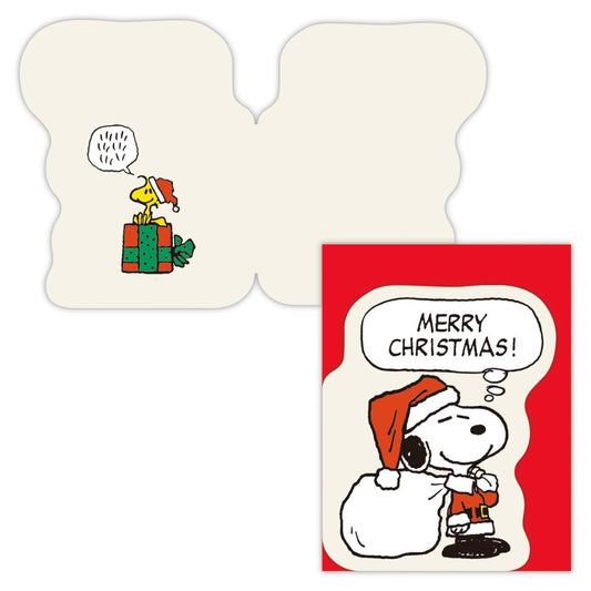 スヌーピー クリスマスカード ミニカード SNサンタクロース ピーナッツ 日本ホールマーク Xmas メッセージカード キャラクター グッズ メール便可 シネマコレクション