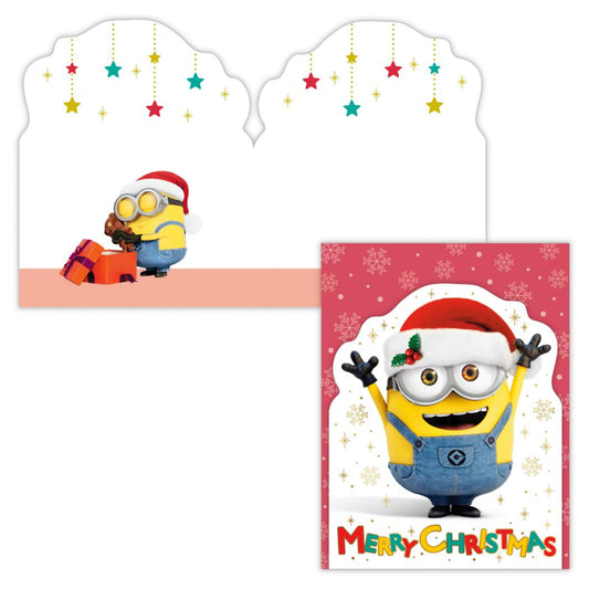 ミニオンズ クリスマスカード ミニカード MNボブ ユニバーサル映画 日本ホールマーク Xmas メッセージカード キャラクター グッズ メール便可 シネマコレクション