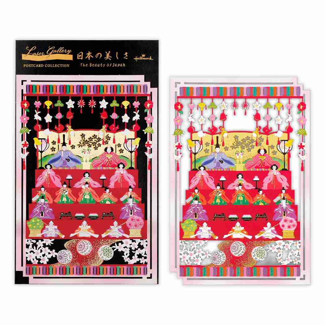 グリーティングカード ポストカード 1柄1枚入り 日本の美しさ ひなまつり 日本ホールマーク メッセージカード 和風カード グッズ メール便可 シネマコレクション