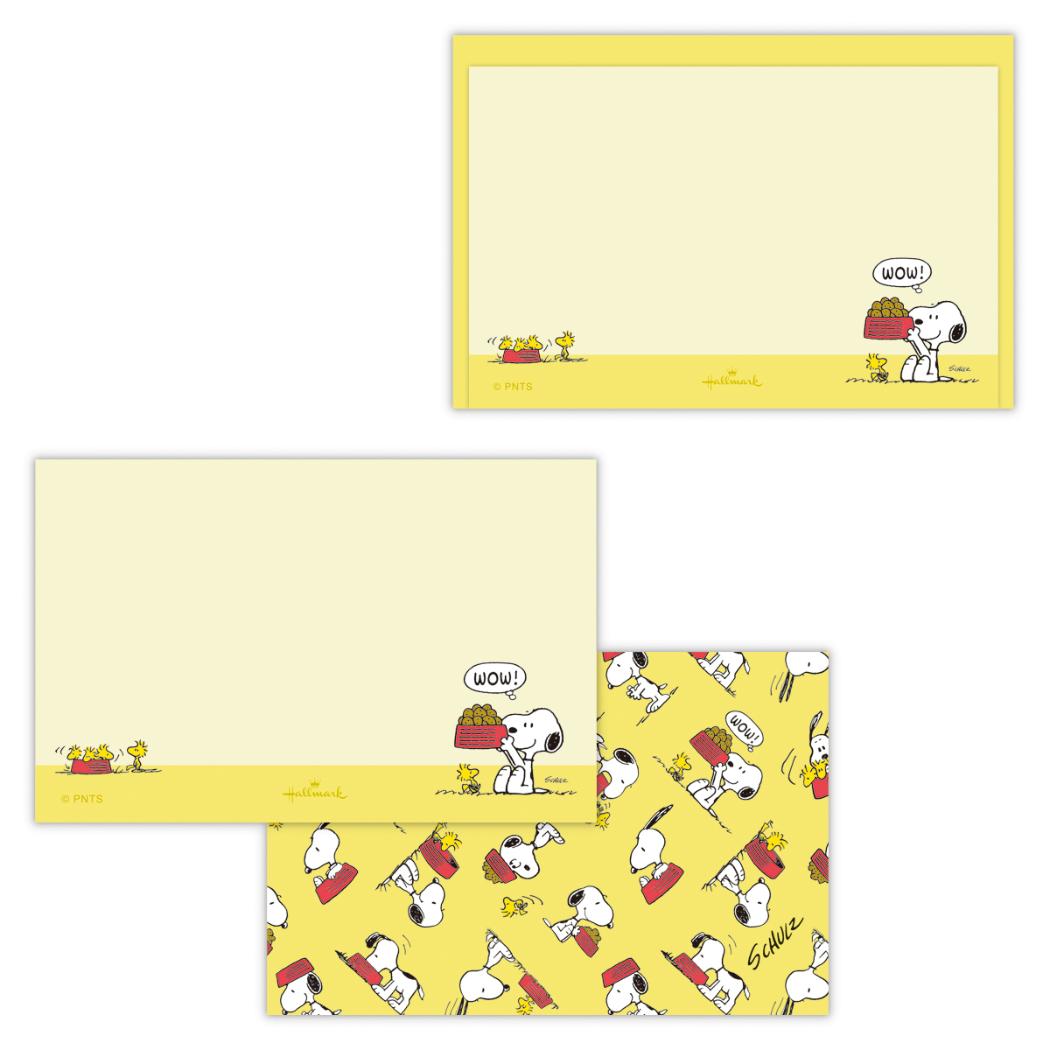 スヌーピー メッセージカード＆封筒 ミニメッセージカードセット Happiness is Red DISH ピーナッツ 日本ホールマーク 多目的 キャラクター グッズ メール便可 シネマコレクション