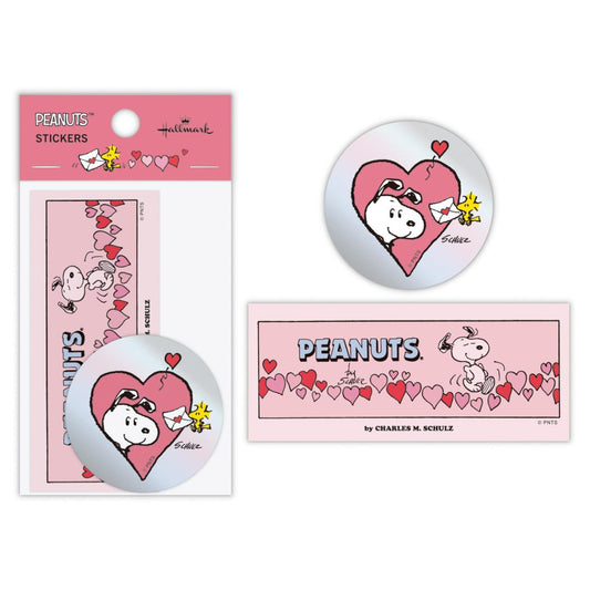 スヌーピー ステッカー キャラクター シール Happiness is Red POST ピーナッツ 日本ホールマーク デコレーション キャラクター グッズ メール便可 シネマコレクション