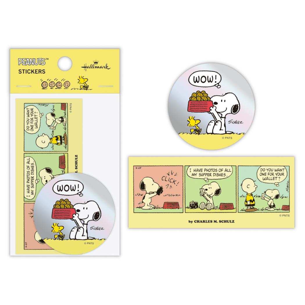 スヌーピー ステッカー キャラクター シール Happiness is Red DISH ピーナッツ 日本ホールマーク デコレーション キャラクター グッズ メール便可 シネマコレクション