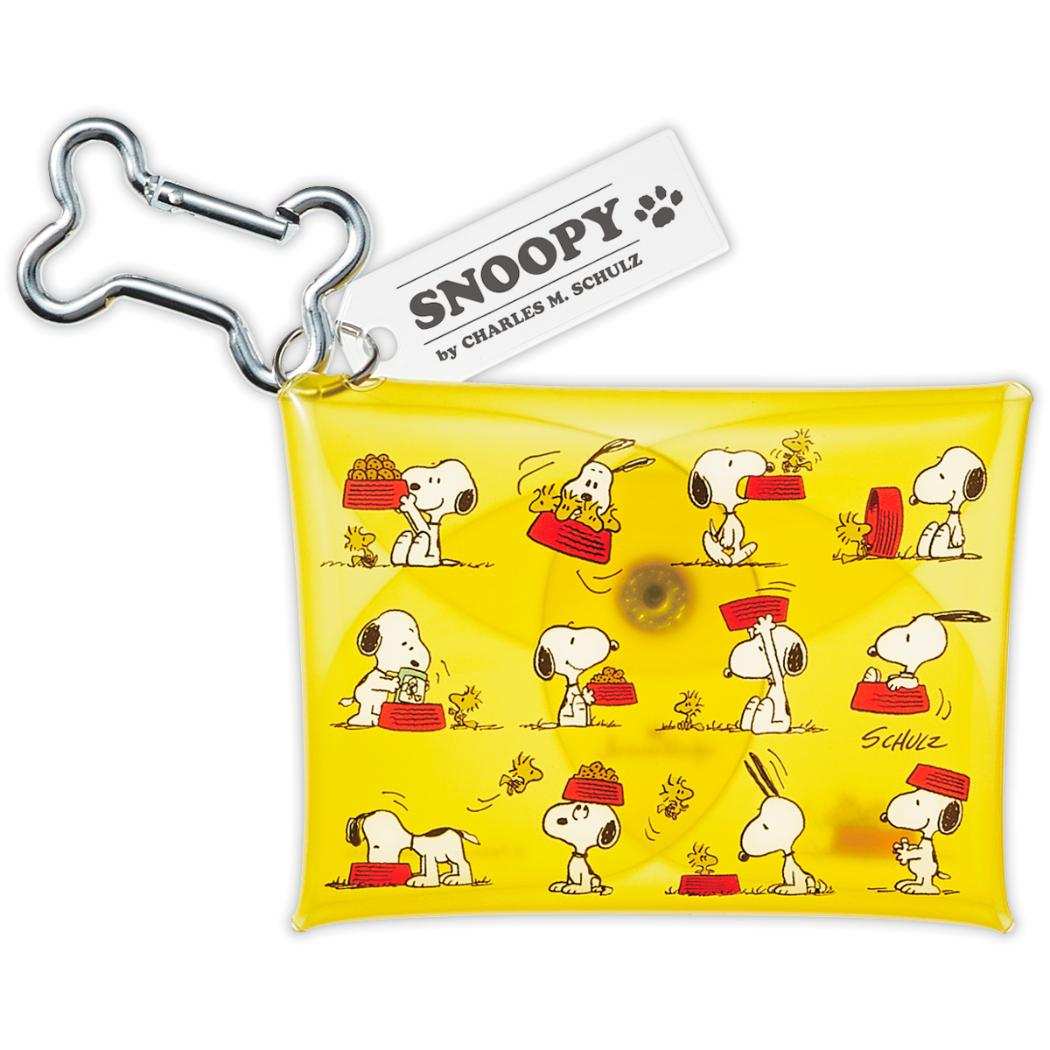 スヌーピー クリアポーチ カラビナ付きマルチケース Happiness is Red DISH ピーナッツ 日本ホールマーク 小物入れ キャラクター グッズ メール便可 シネマコレクション