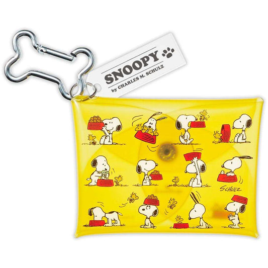スヌーピー クリアポーチ カラビナ付きマルチケース Happiness is Red DISH ピーナッツ 日本ホールマーク 小物入れ キャラクター グッズ メール便可 シネマコレクション